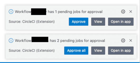 pending jobs for approval dialog