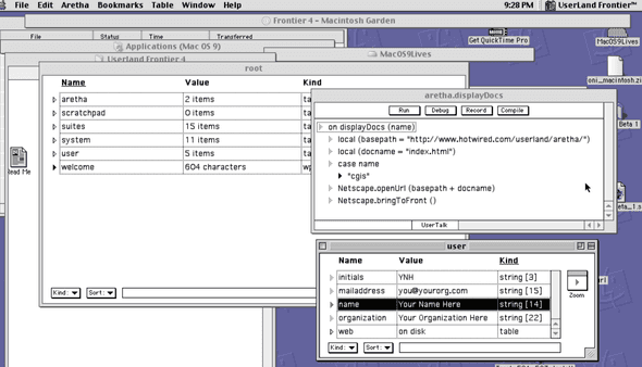 Frontier 4 on Classic MacOS